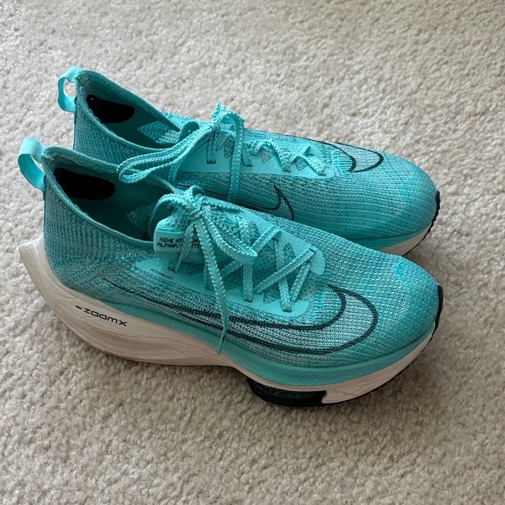 Nike Air Zoom Alphafly Next% Hyper Turquoise Men’s 7/ Womens 8.5